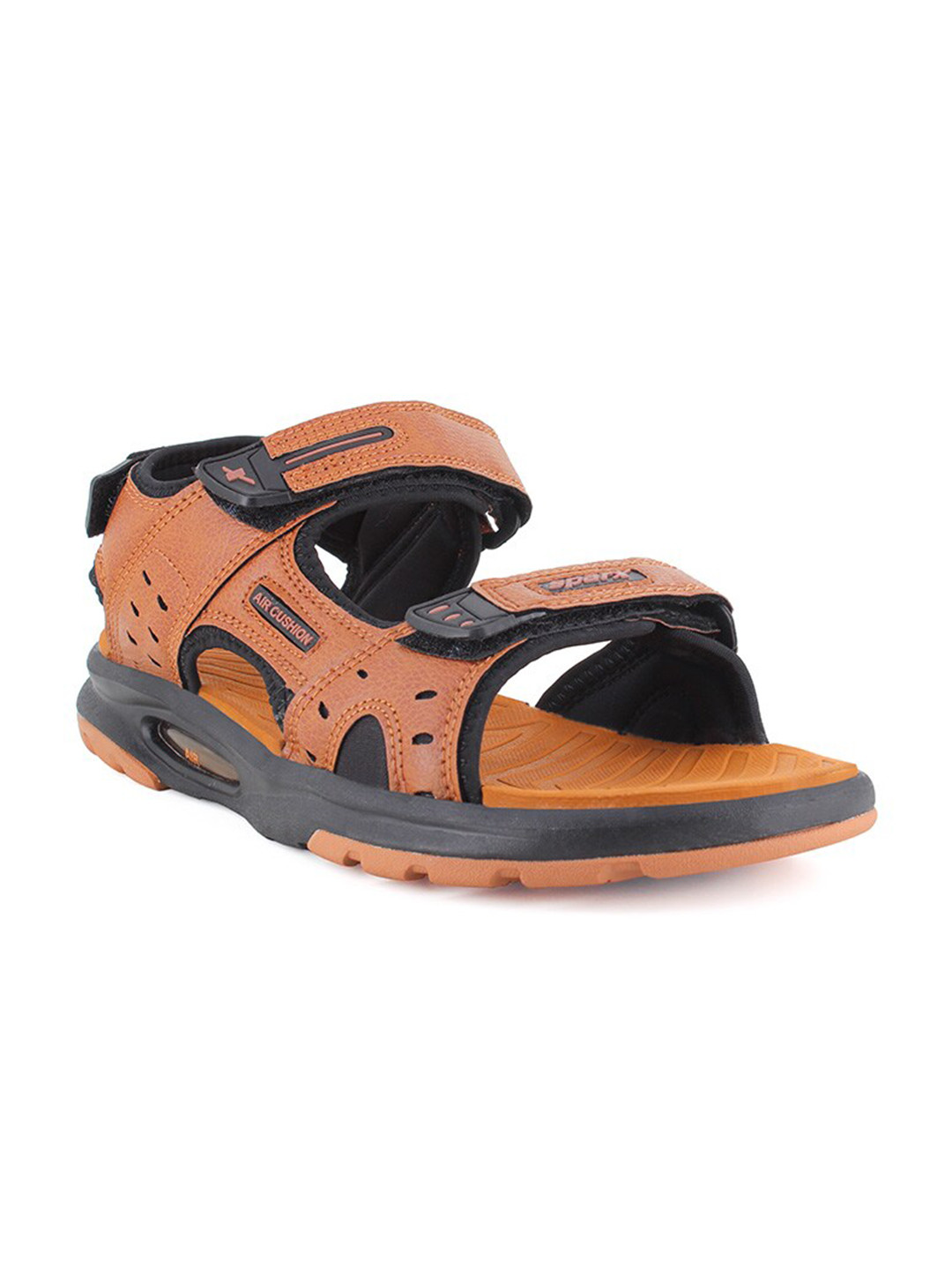 Sparx Men Tan & Black Sports Sandals