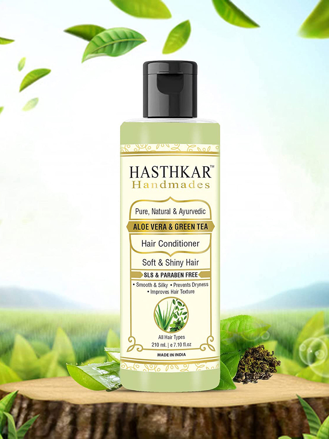 Hasthkar Handmades Natural Aloe Vera & Green Tea Hair Conditioner - 210 ml