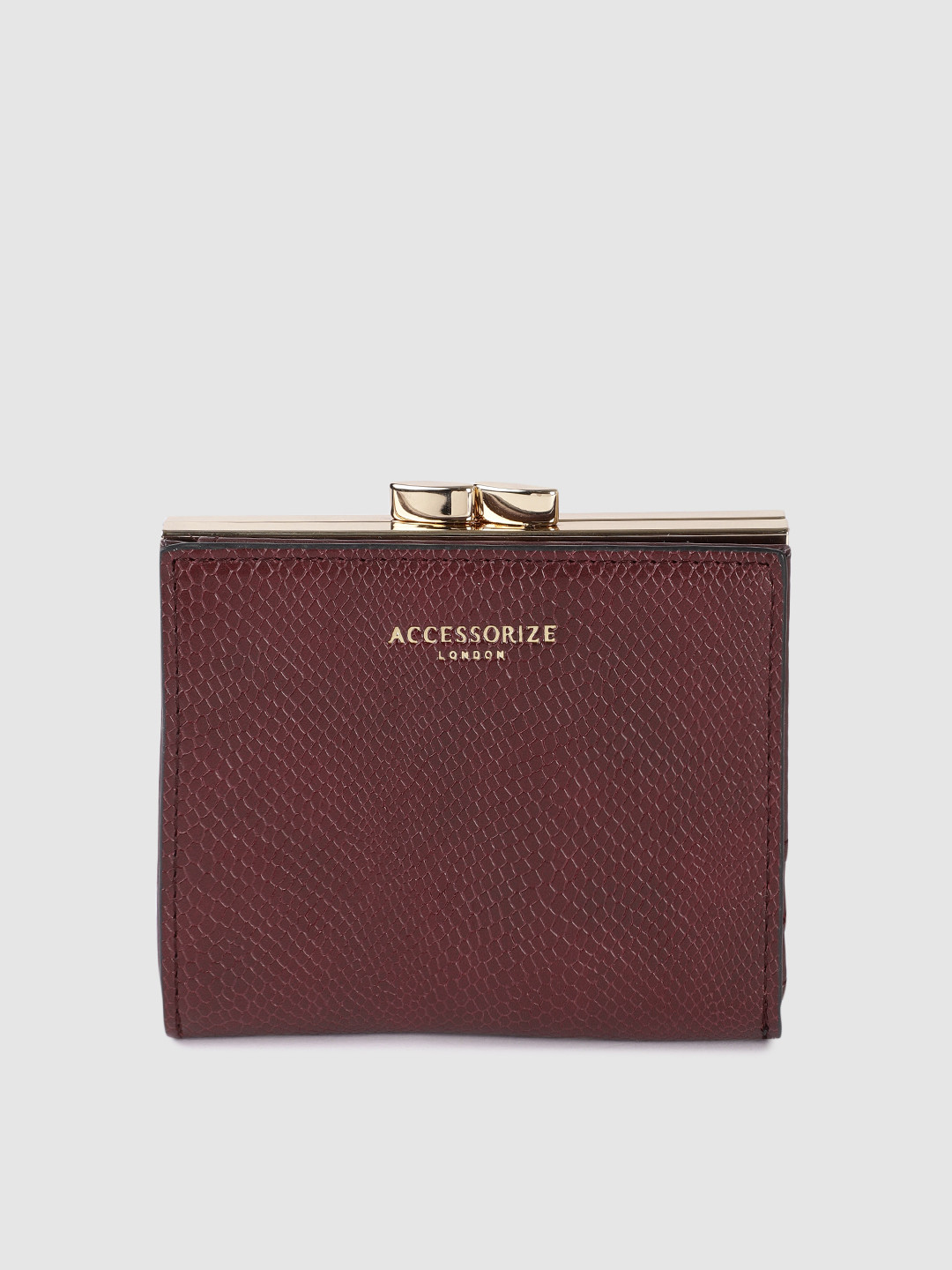 Accessorize London Women Faux Leather Bella Clipframe Wallet