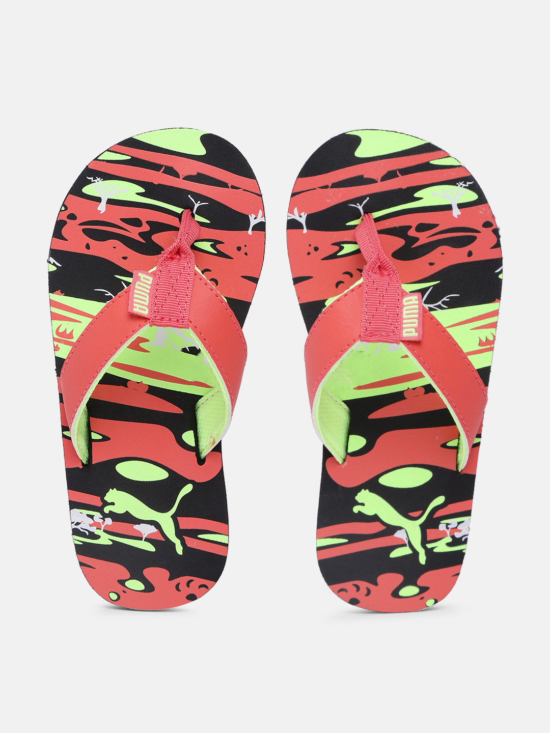 Puma Kids Jimmy Printed Thong Flip-Flops