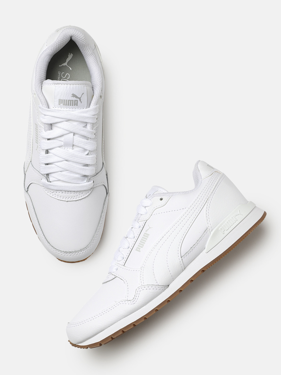 Puma Unisex White ST Runner v3 L SoftFoam Sneakers