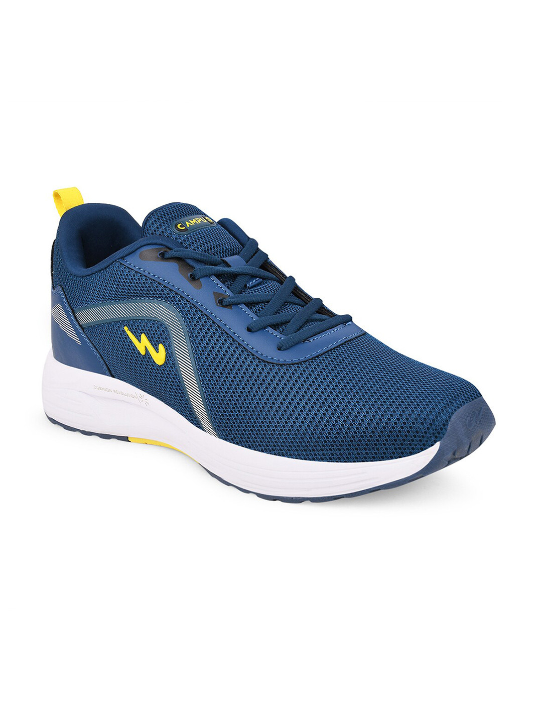 Campus Men CAMP-GLACIER Blue Mesh Running Shoes