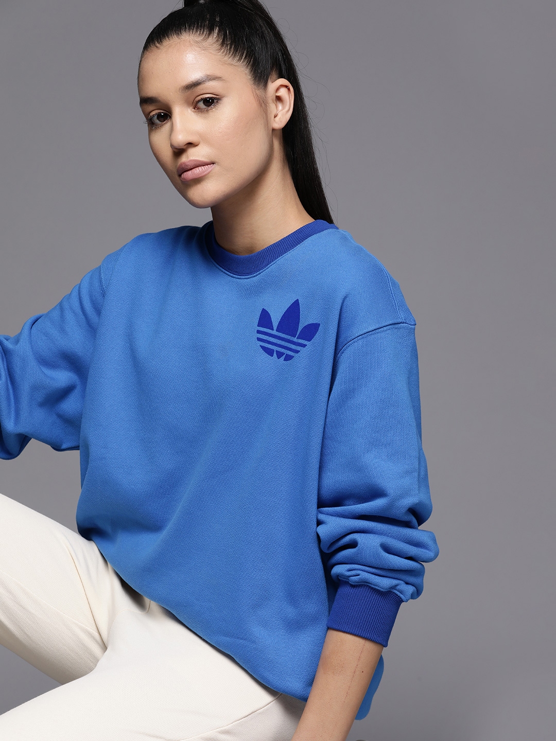 Adidas crew neck sales womens