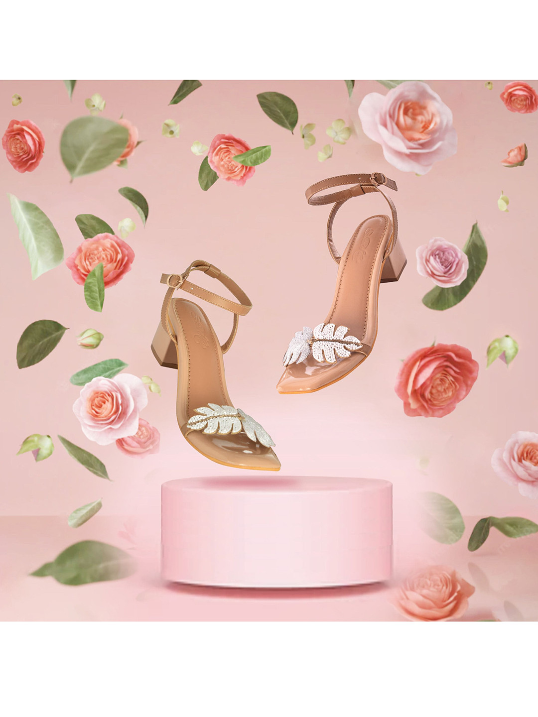 Sole House Women Embellished Open-Toe Heels