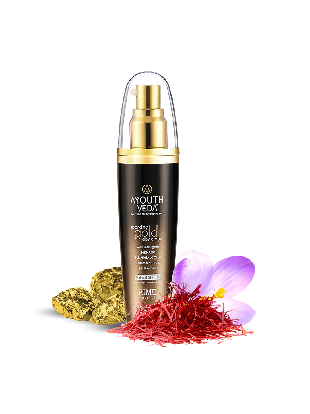 AYOUTHVEDA Gold Sparkling Gold Day Face Moisturiser Cream 50g