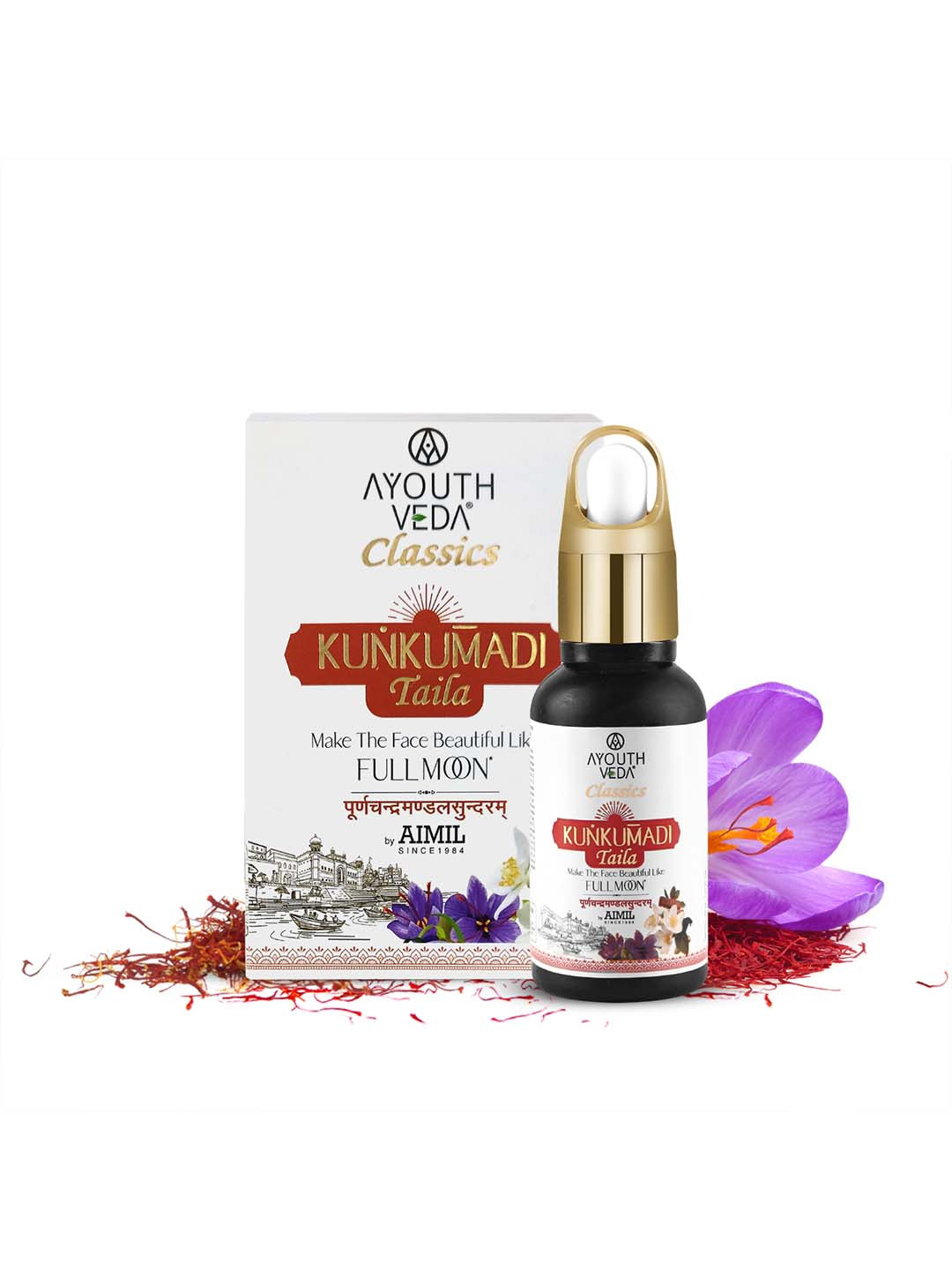 AYOUTHVEDA Brown Kunkumadi Taila, 30 ml