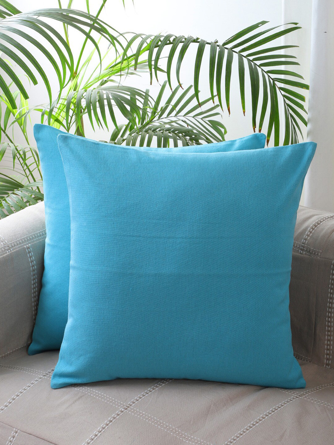 Jamio Firati Blue Set of 2 Square Cushion Covers