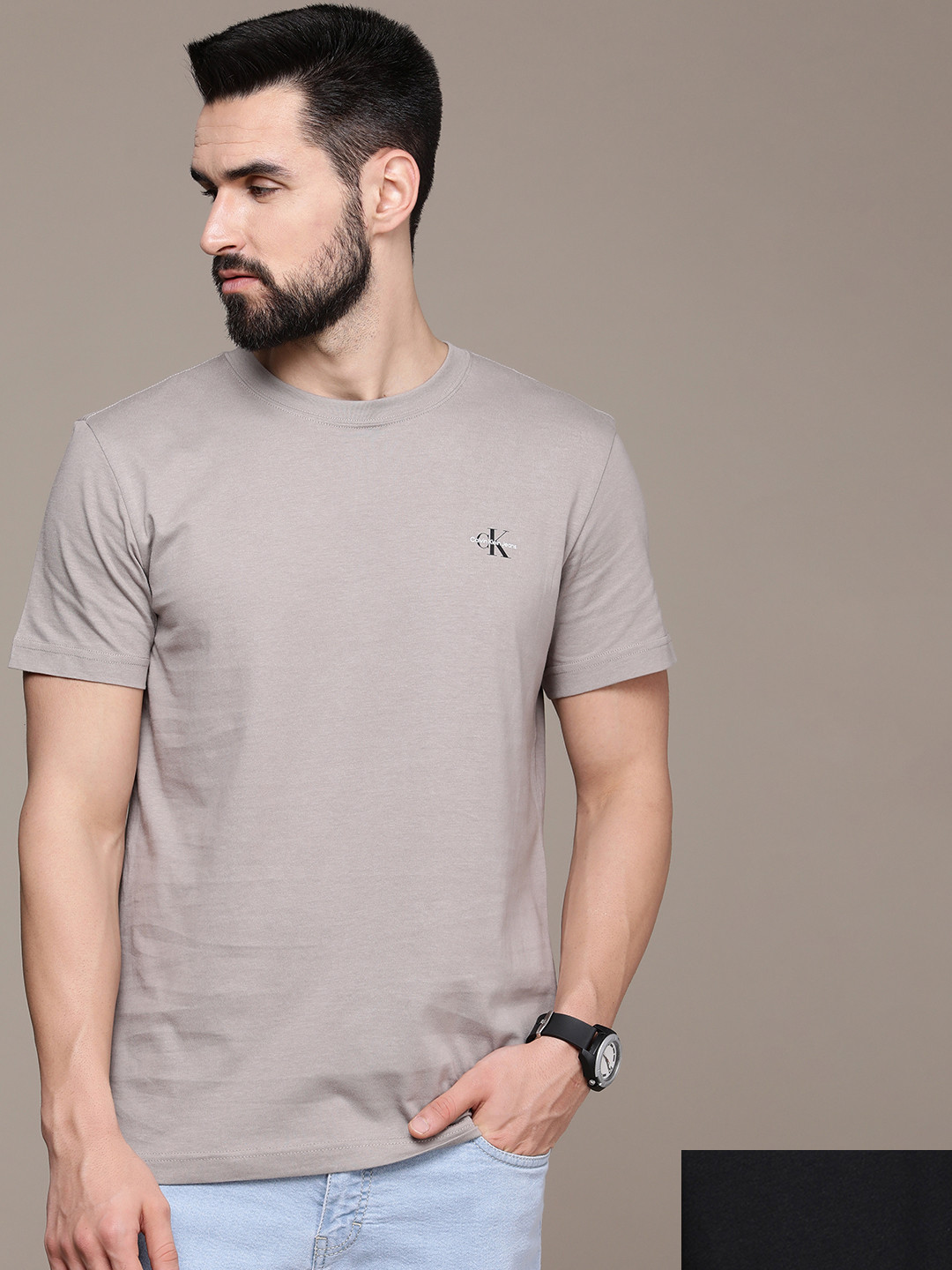 Calvin Klein Jeans Men Pack of 2 Pure Cotton T-shirts