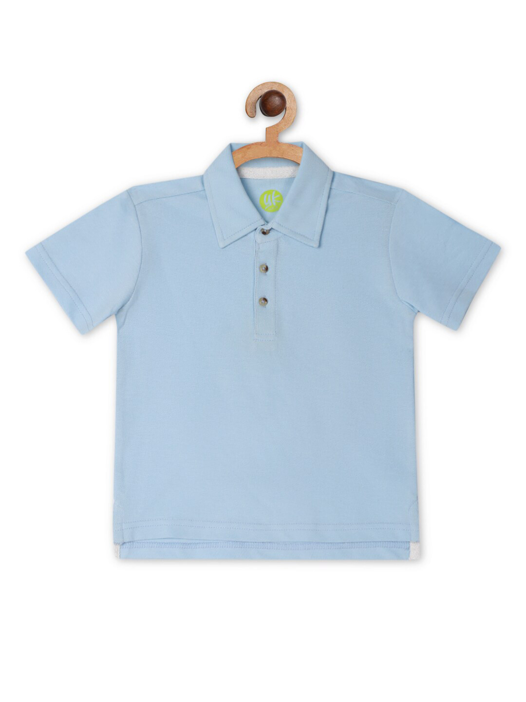 YK Boys Blue Polo Collar Extended Sleeves T-shirt