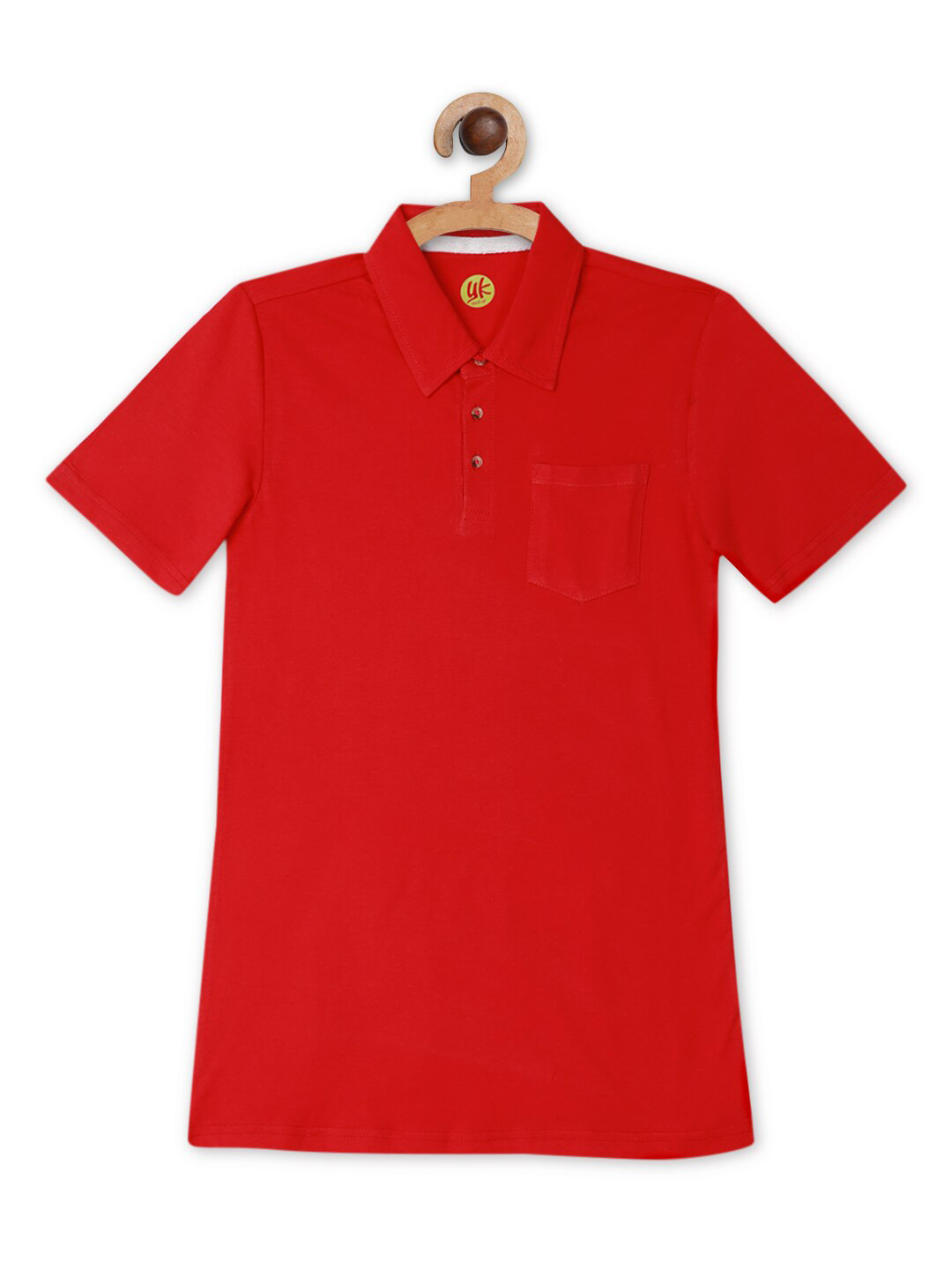 YK Boys Red Polo Collar T-shirt
