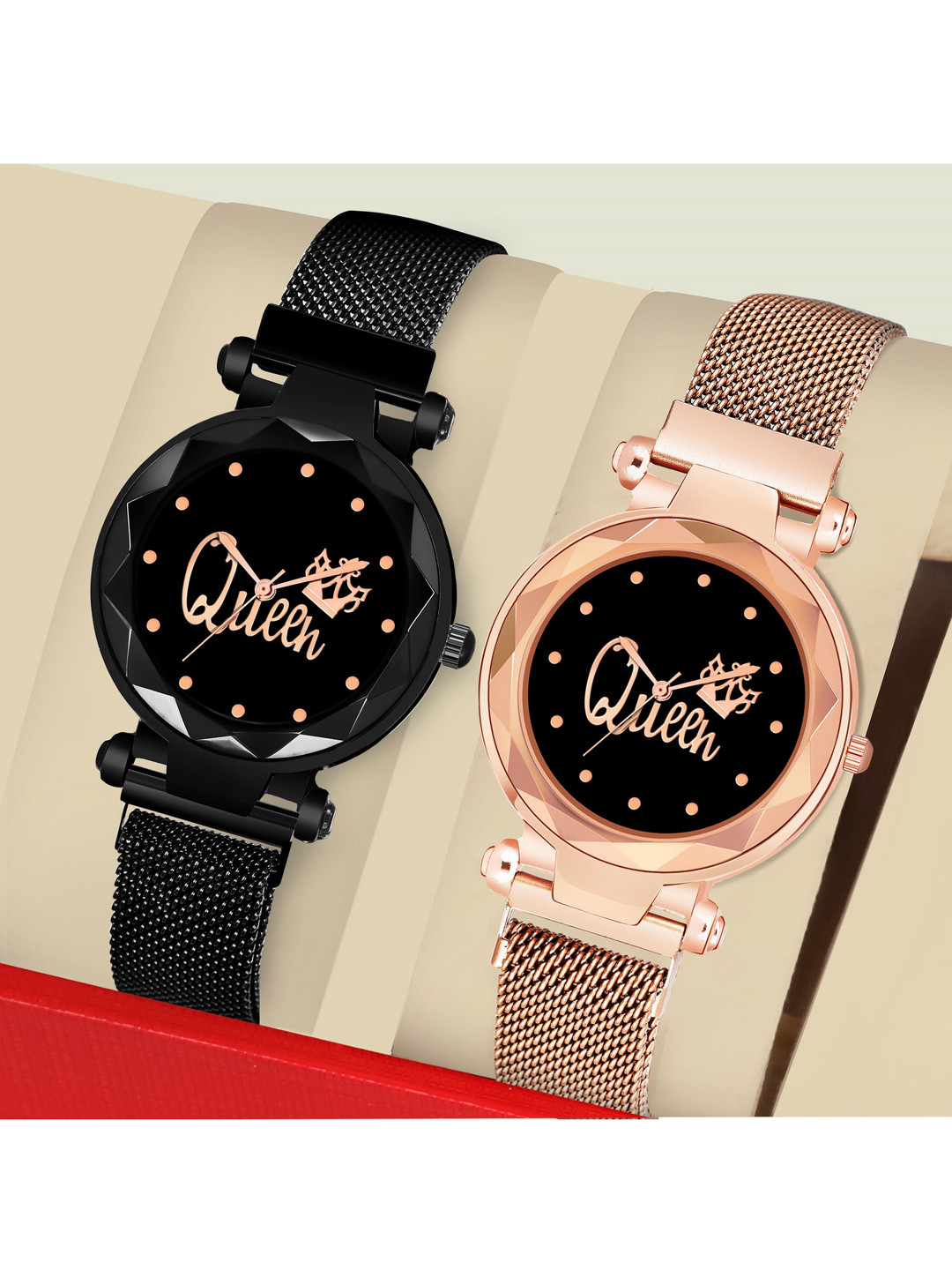 MAAN INTERNATIONAL Women Embellished Dial & Multicoloured Stainless Steel Bracelet Style Straps Analogue Watch