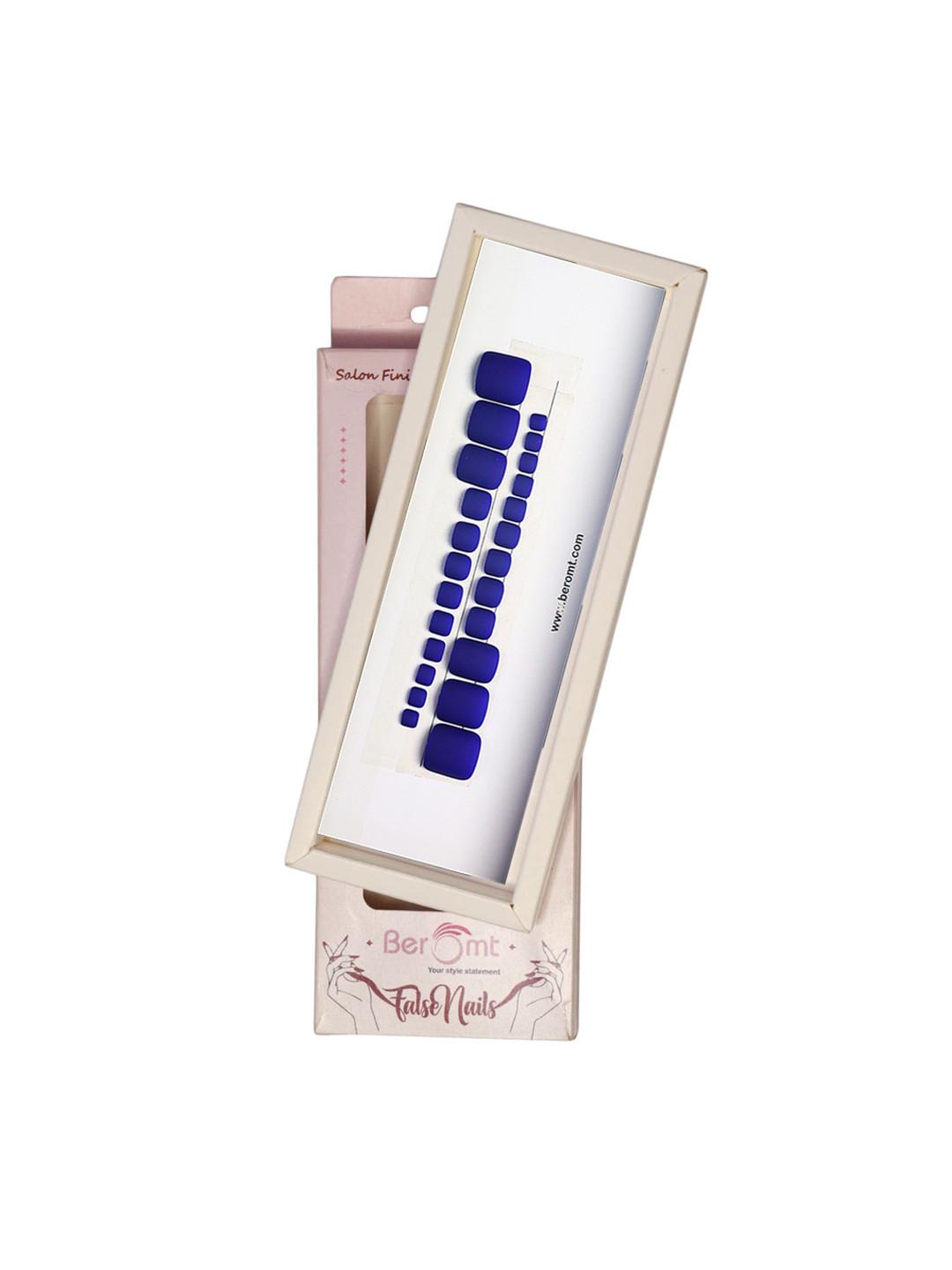 BEROMT Blue False Toe Nails Pack