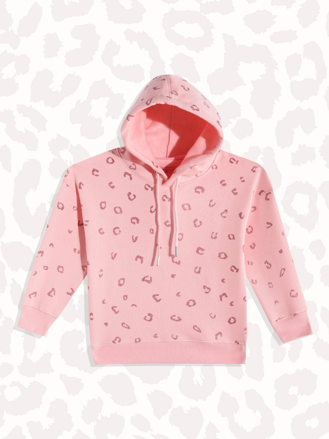 White Snow Girls Pink Sweatshirt