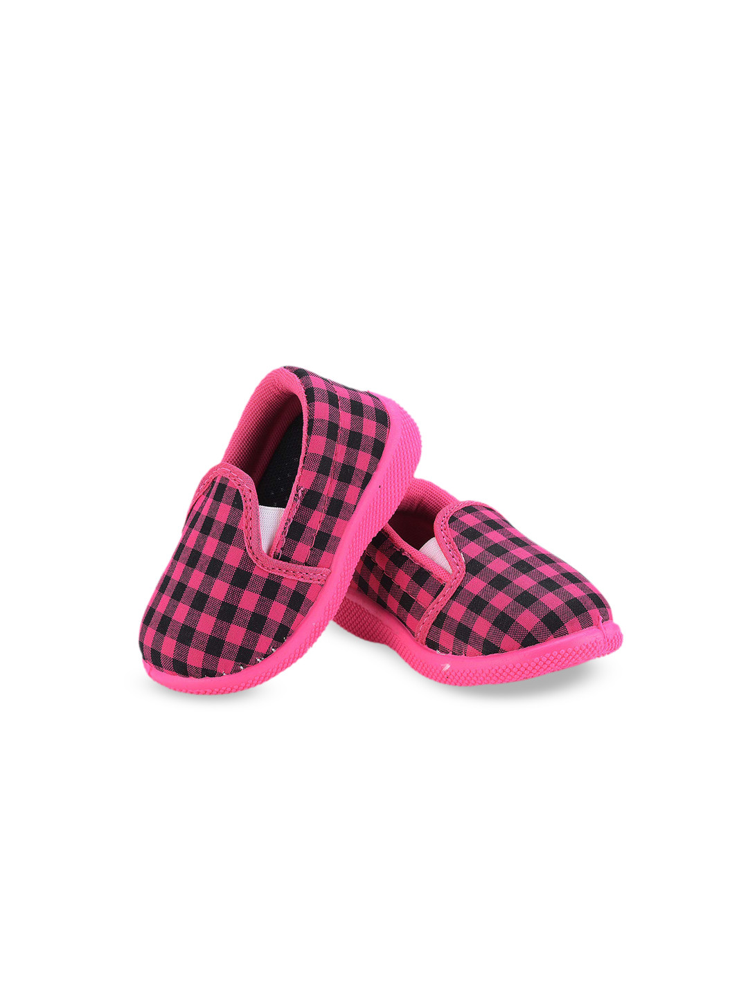 Smartots Unisex Kids Pink Printed Slip-On Sneakers