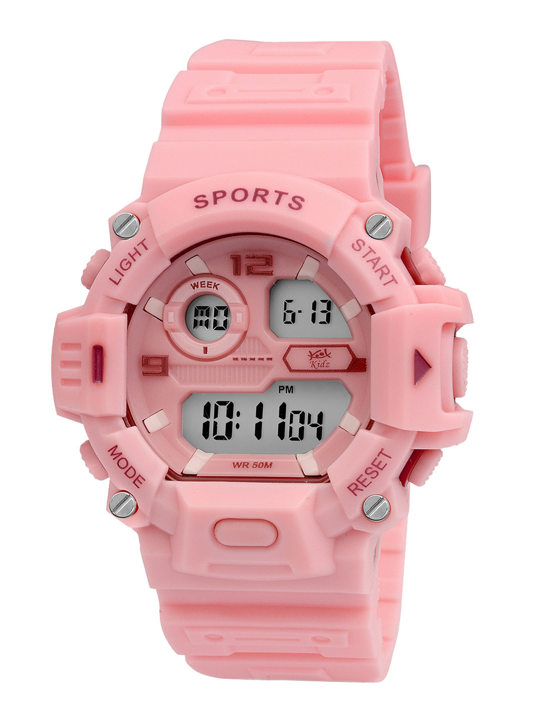 Kool Kidz Unisex Kids Grey Dial & Pink Straps Digital Watch KOOL KIDZ KK 246 PK
