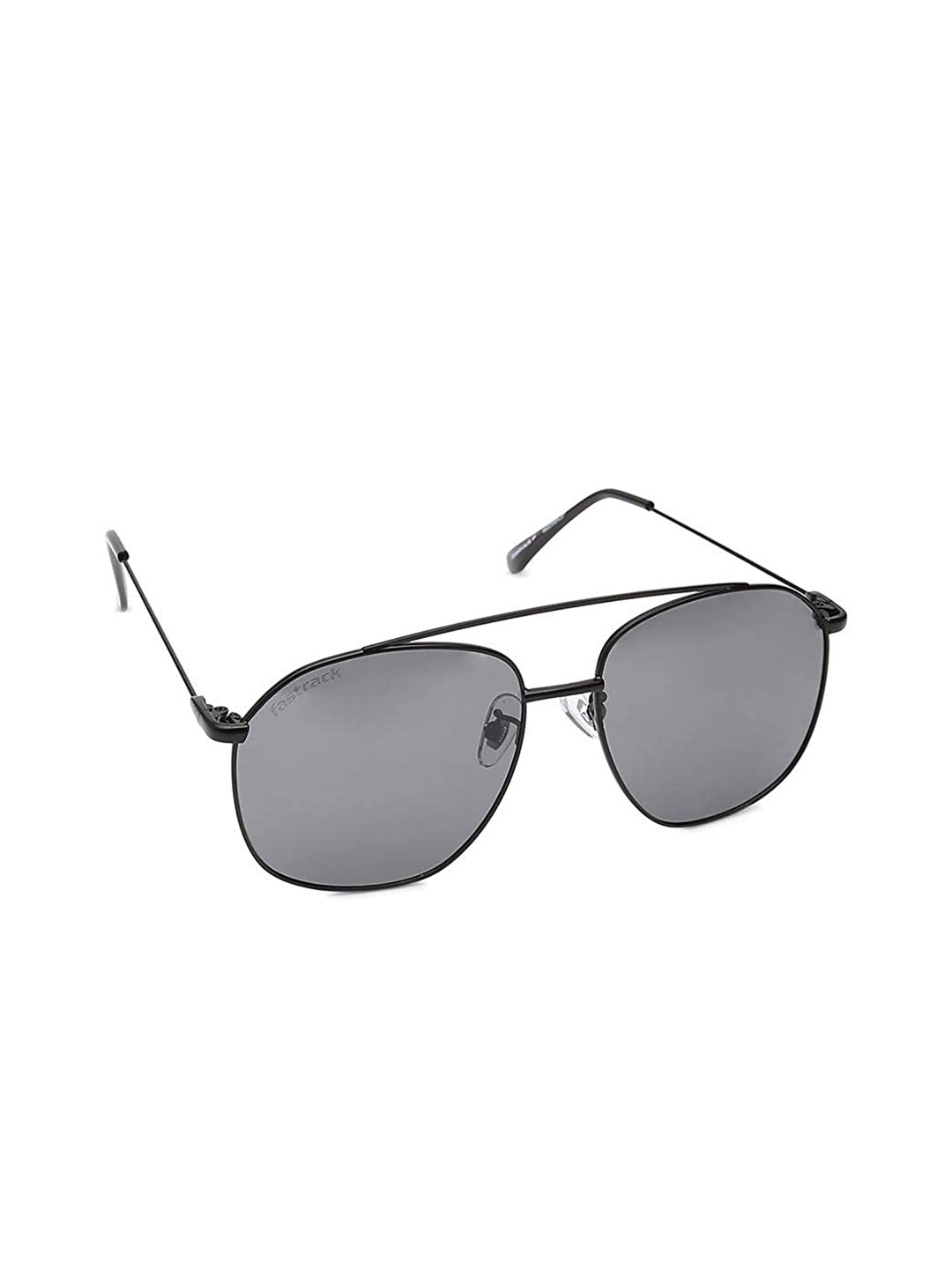 Fastrack Unisex Black Lens & Black Square Sunglasses with UV Protected Lens