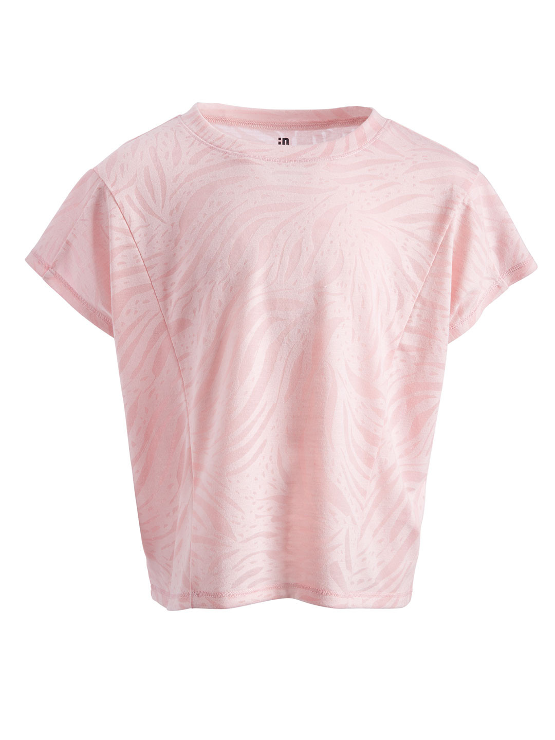 Macy's Ideology Girls Pink Printed Extended Sleeves T-shirt