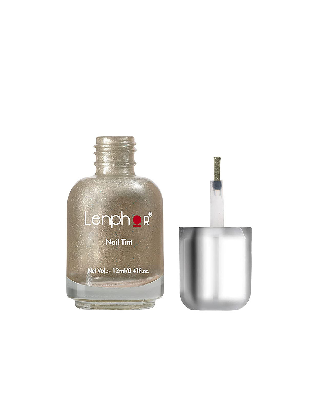 Lenphor Glitter Long-Lasting Nail Tint 12ml - Silver Linings 013