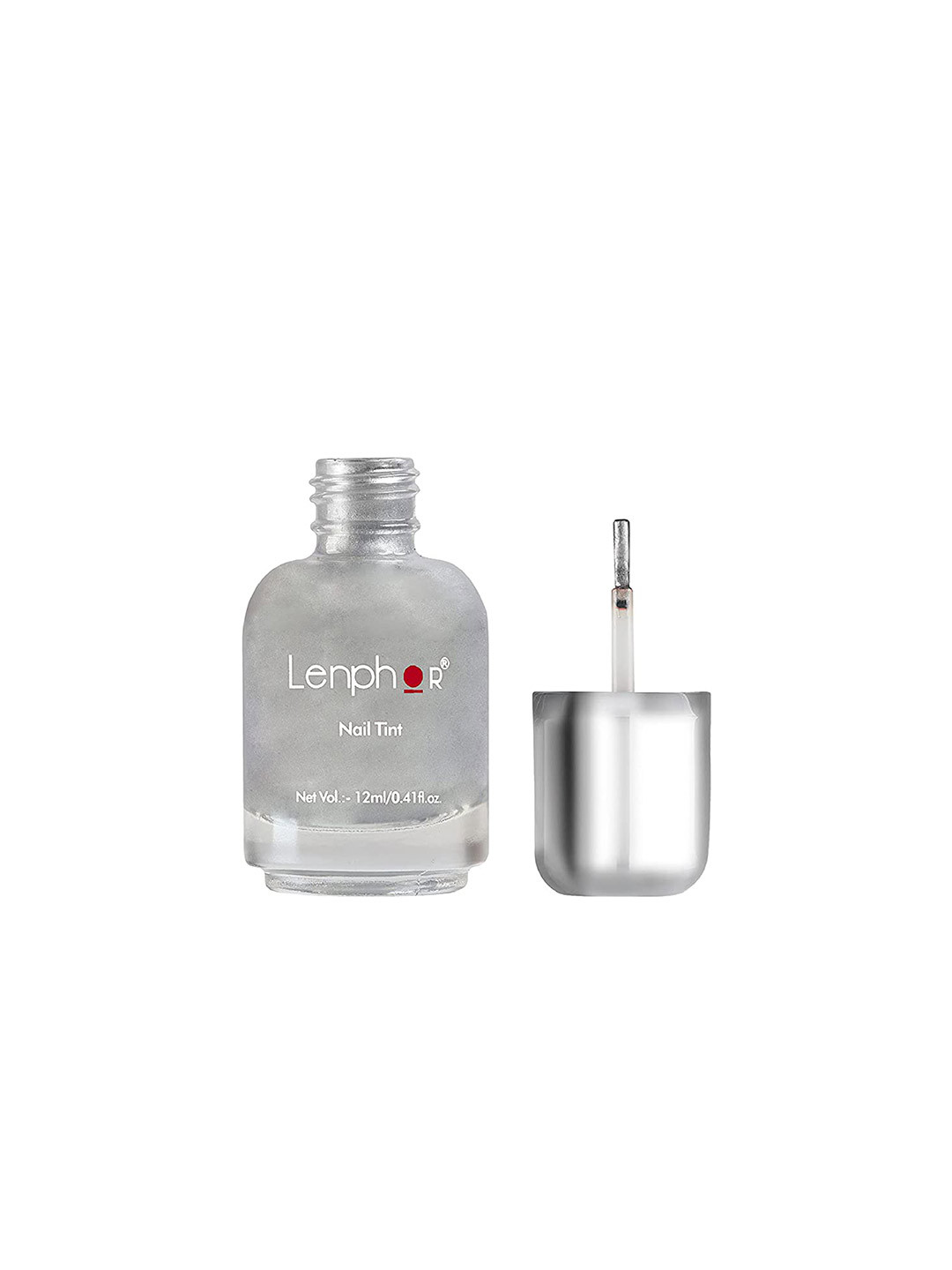 Lenphor Cruelty-Free Long Lasting Shiny Chrome Finish Nail Tint 12 ml- Melted Metallic 072