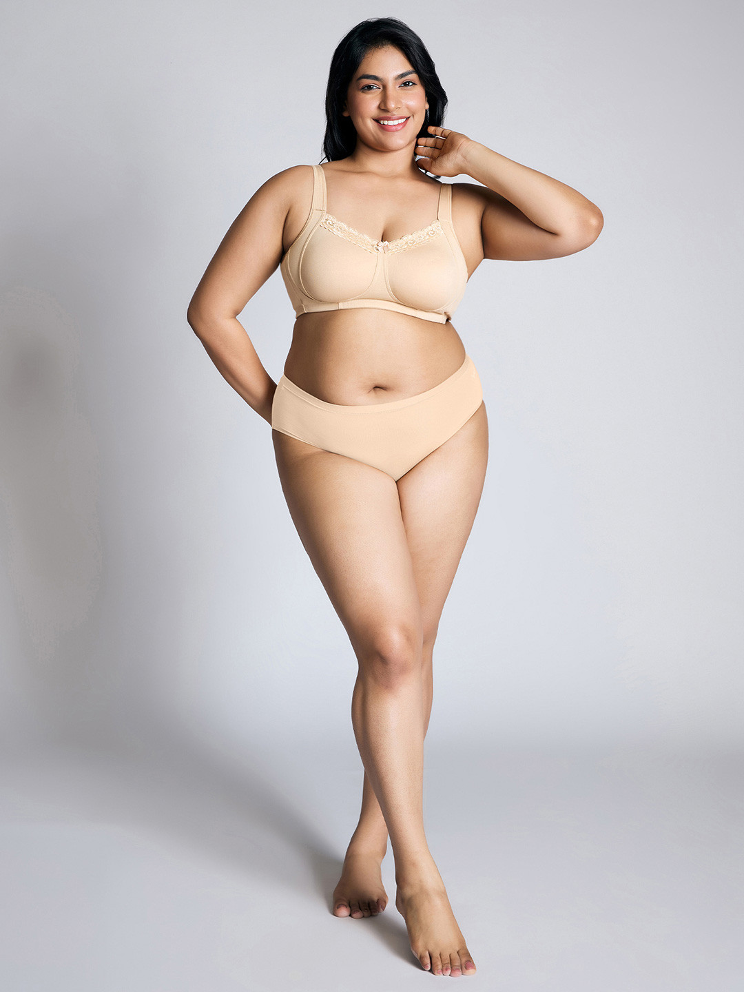 Nykd Women Everyday Super Support Non Padded Wireless Cotton Lace Bra (NYB190)