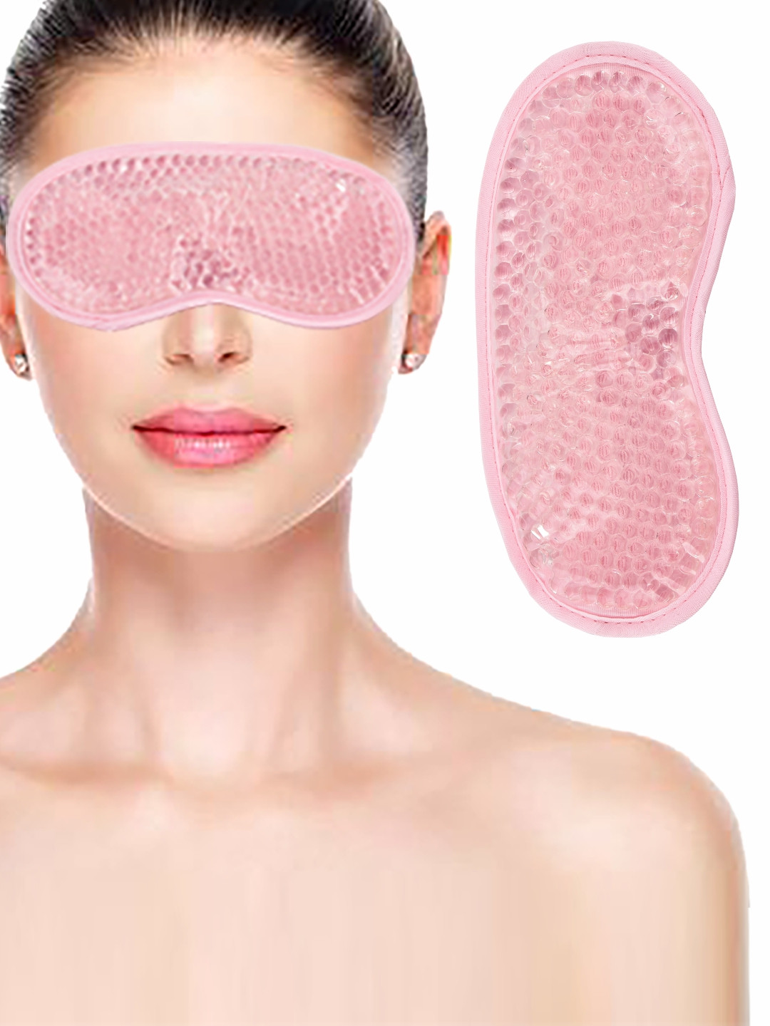 GUBB Soothing Eye Gel Mask for Eye Bags & Dark Circles - Pink