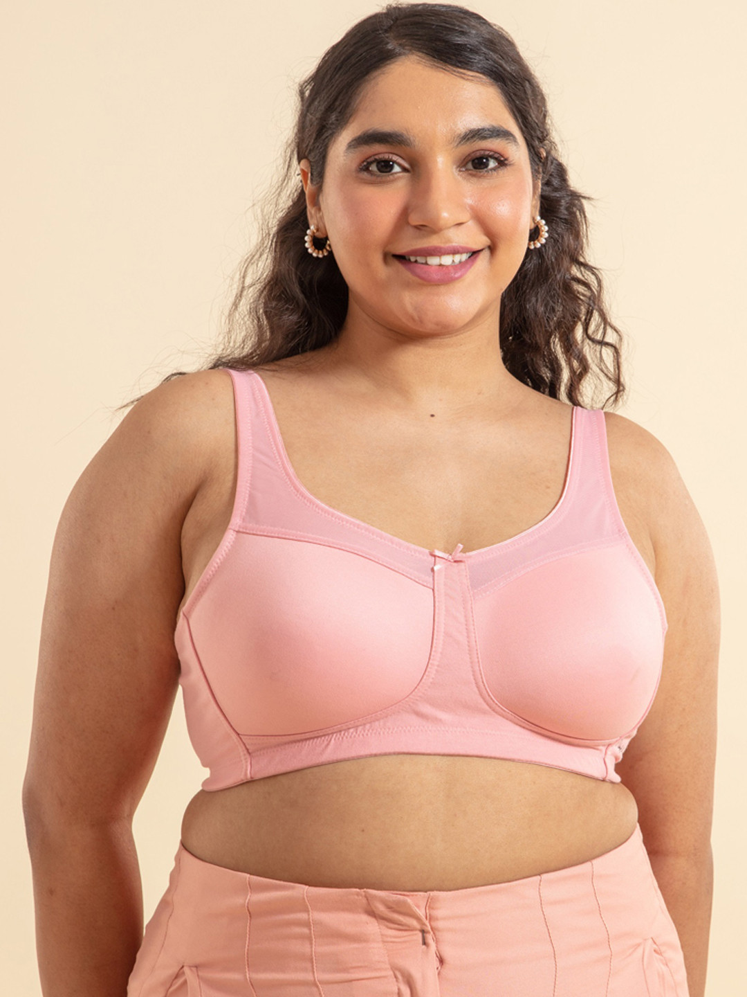Nykd Women Non Padded Super lift Wireless Minimizer Bra (NYB189)