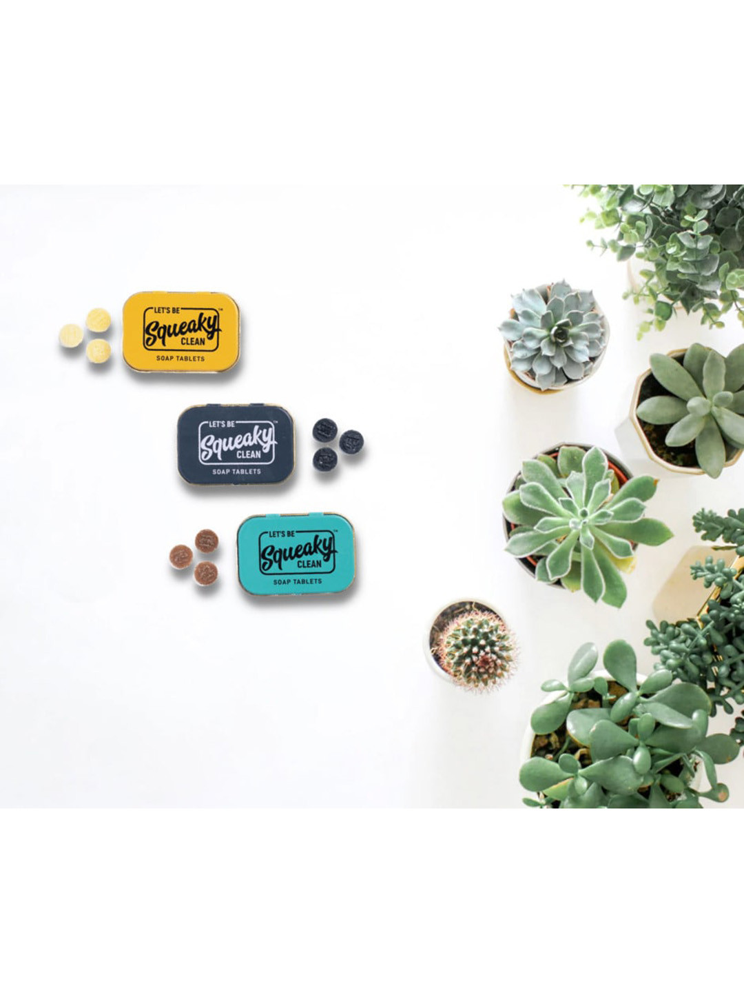 SqueakyClean Set of 3 Assorted Soap Tablets