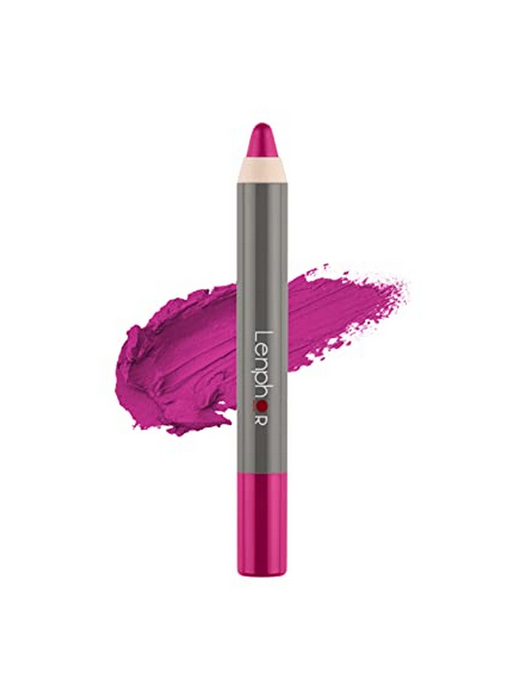 Lenphor Long Lasting Matt Show-Off 2 in 1 Crayon Lip Pencil 2.8 g - Rosie Fushsia 002