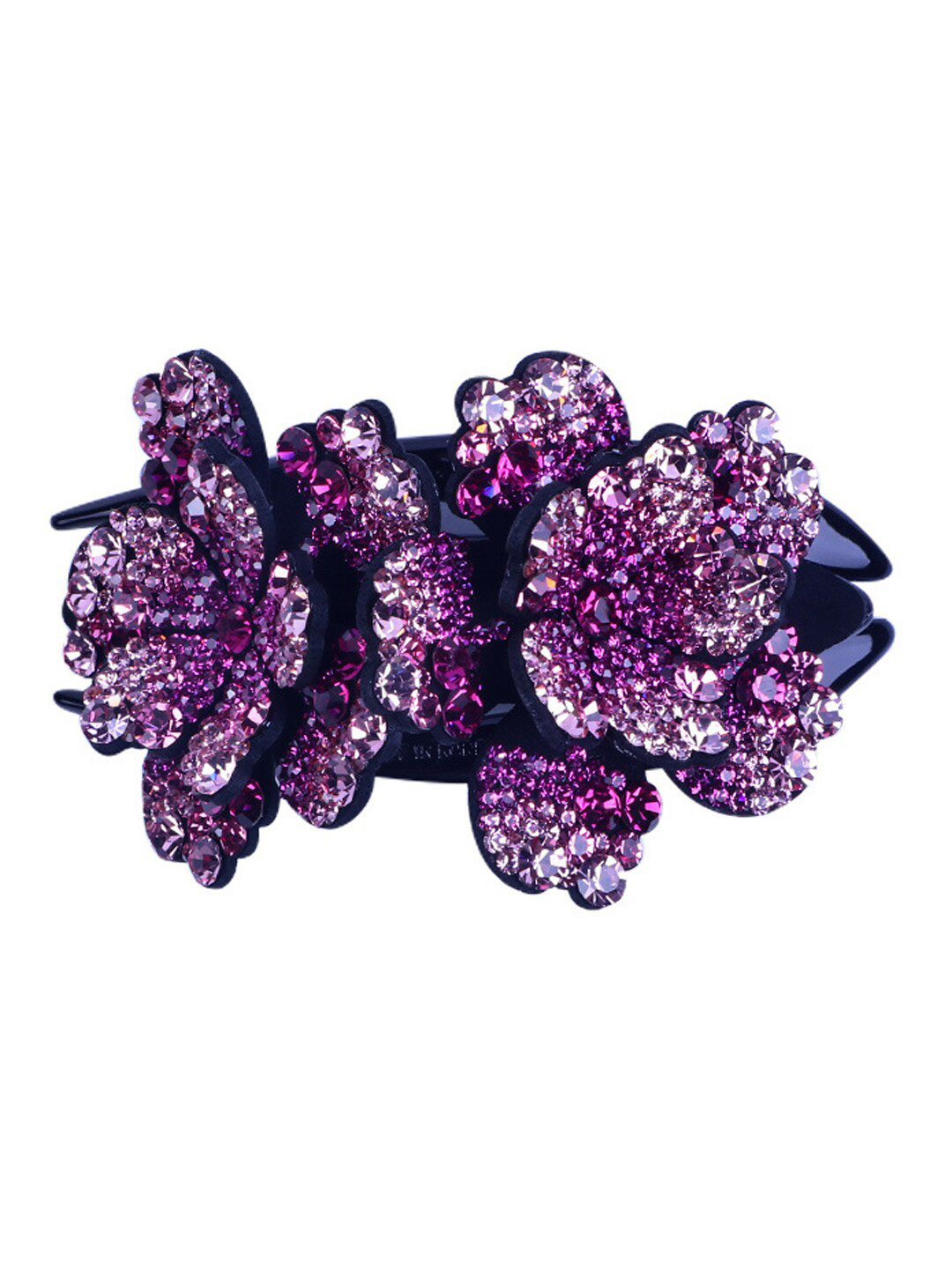 MIZORRI Women Purple & Black Claw Clip