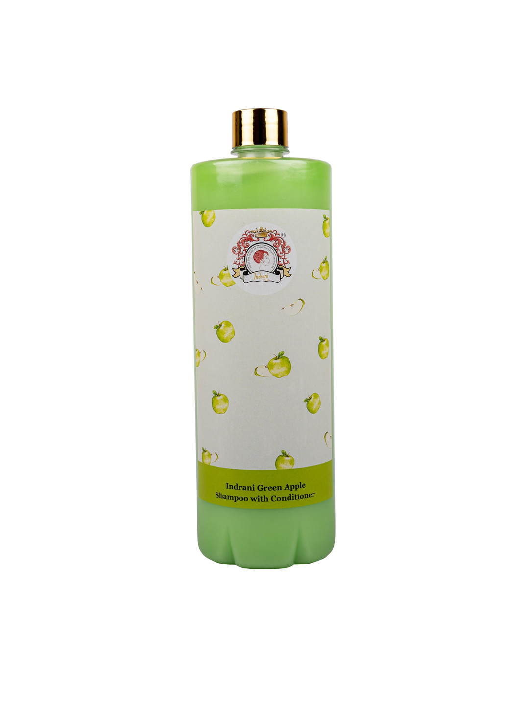 Indrani Cosmetics Cruelty-Free Green Apple Shampoo with Conditioner - 1 L