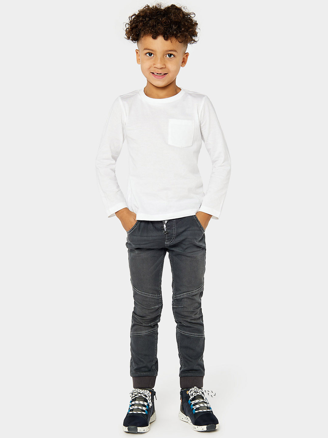 mothercare Boys Grey Light Fade Stretchable Jogger Jeans