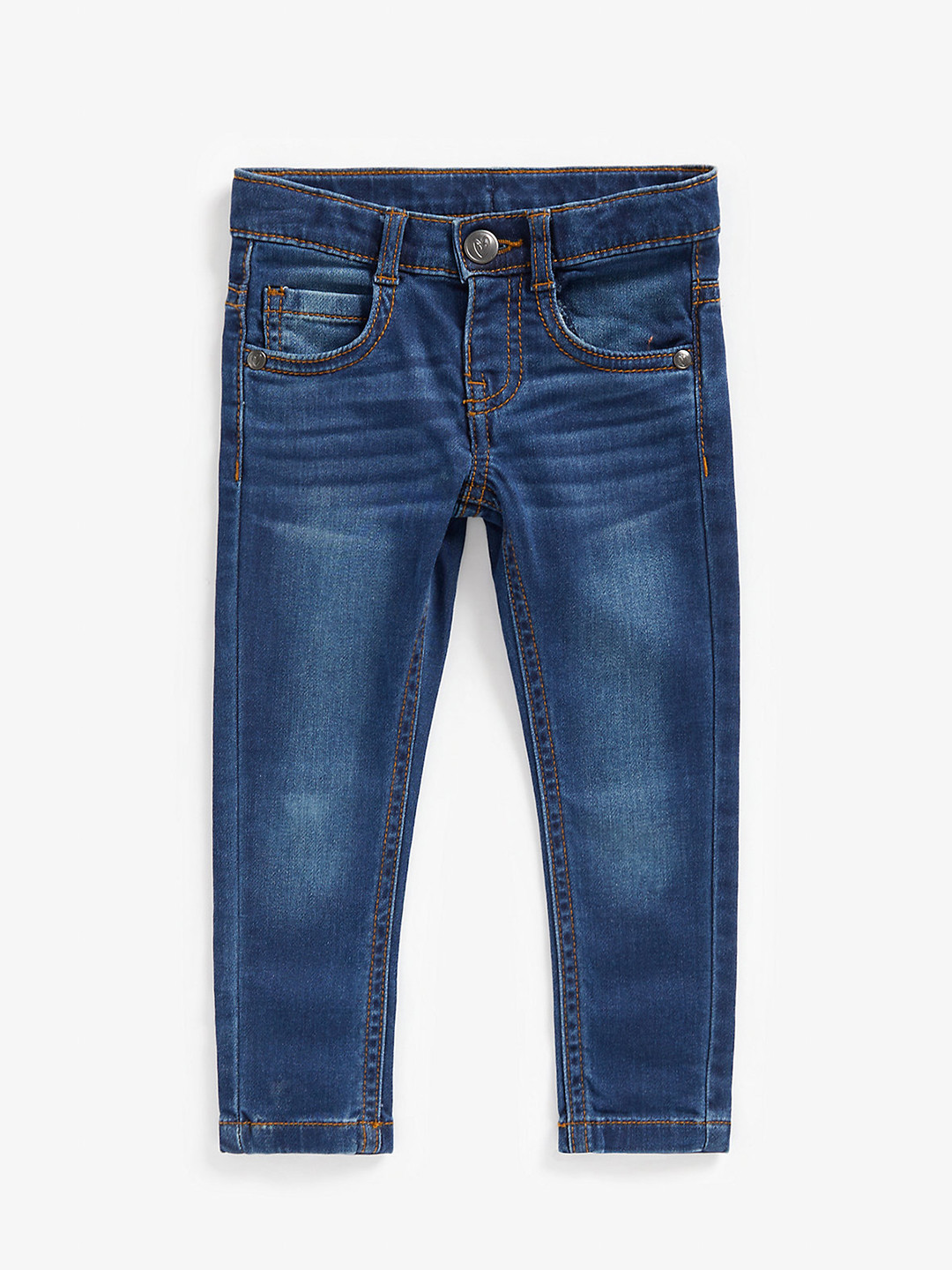 mothercare Girls Blue Light Fade Clean Look Stretchable Jeans