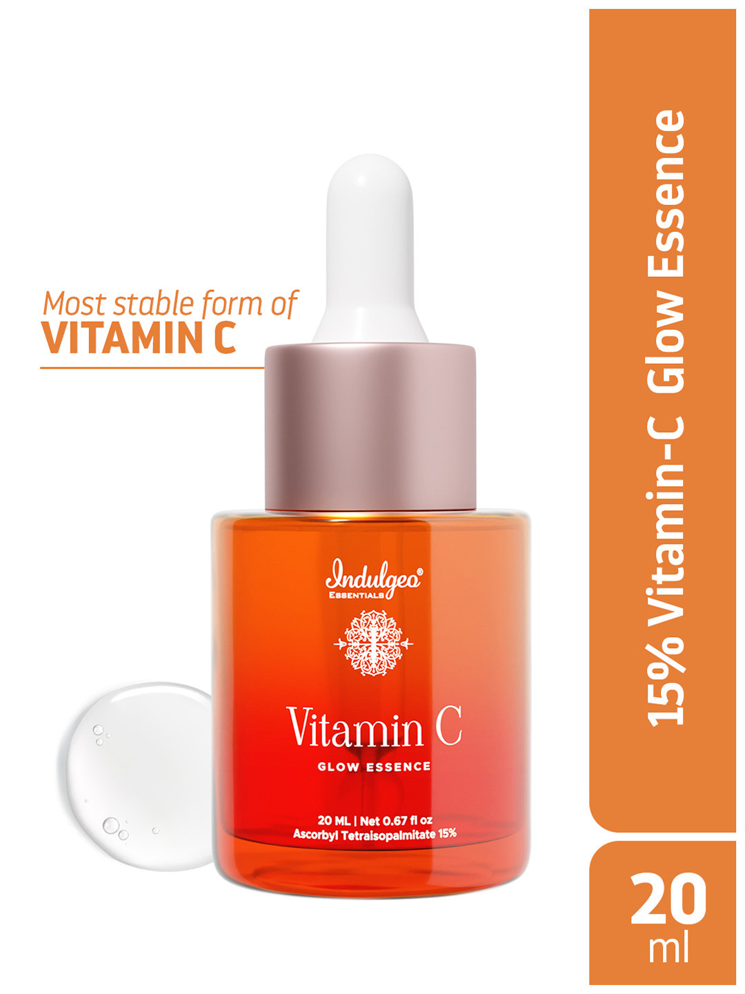 Indulgeo Essentials 15% Vitamin C Glow Essence Face Serum - 20 ml