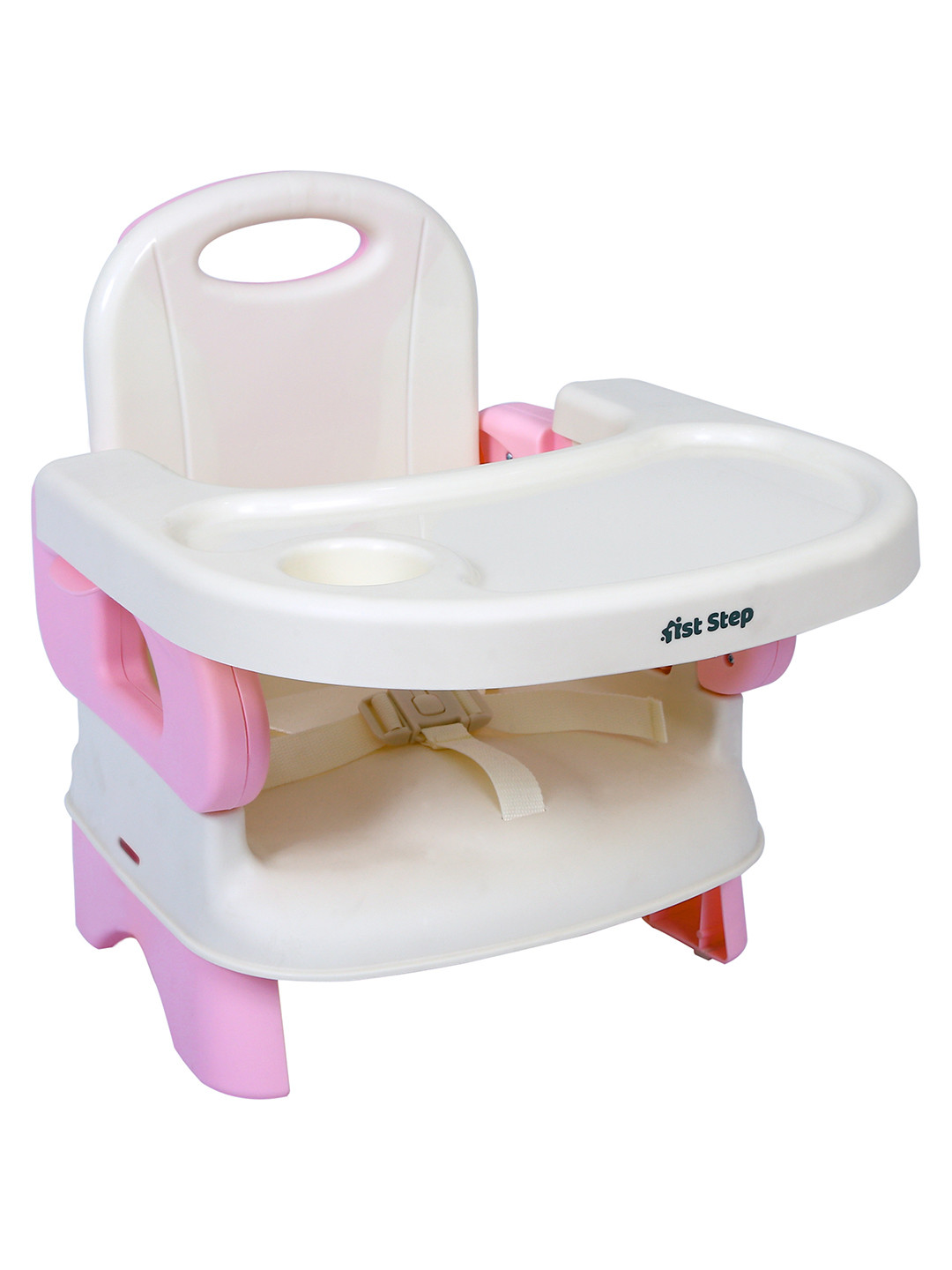 1st Step Infant Pink & White High Chair Feeding Seat