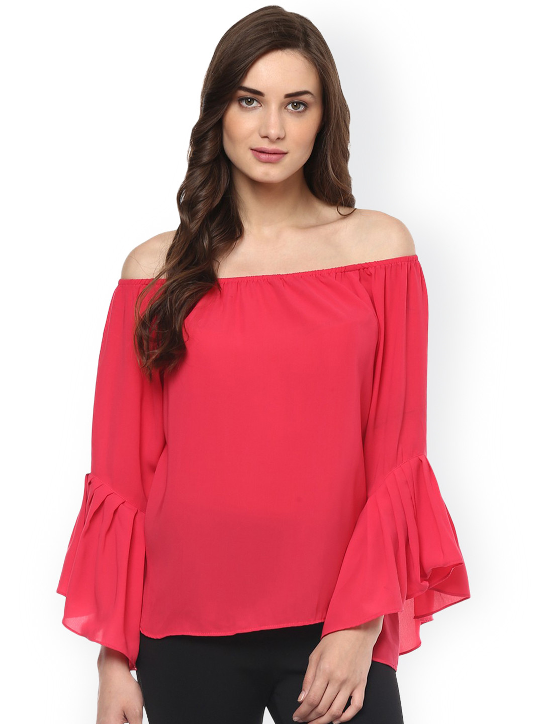 Pannkh Women Pink Bardot Top