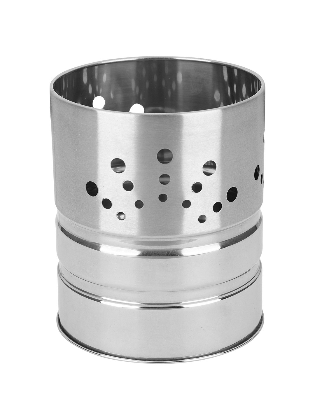 ZEVORA Silver-Toned Stainless Steel Cutlery Holder