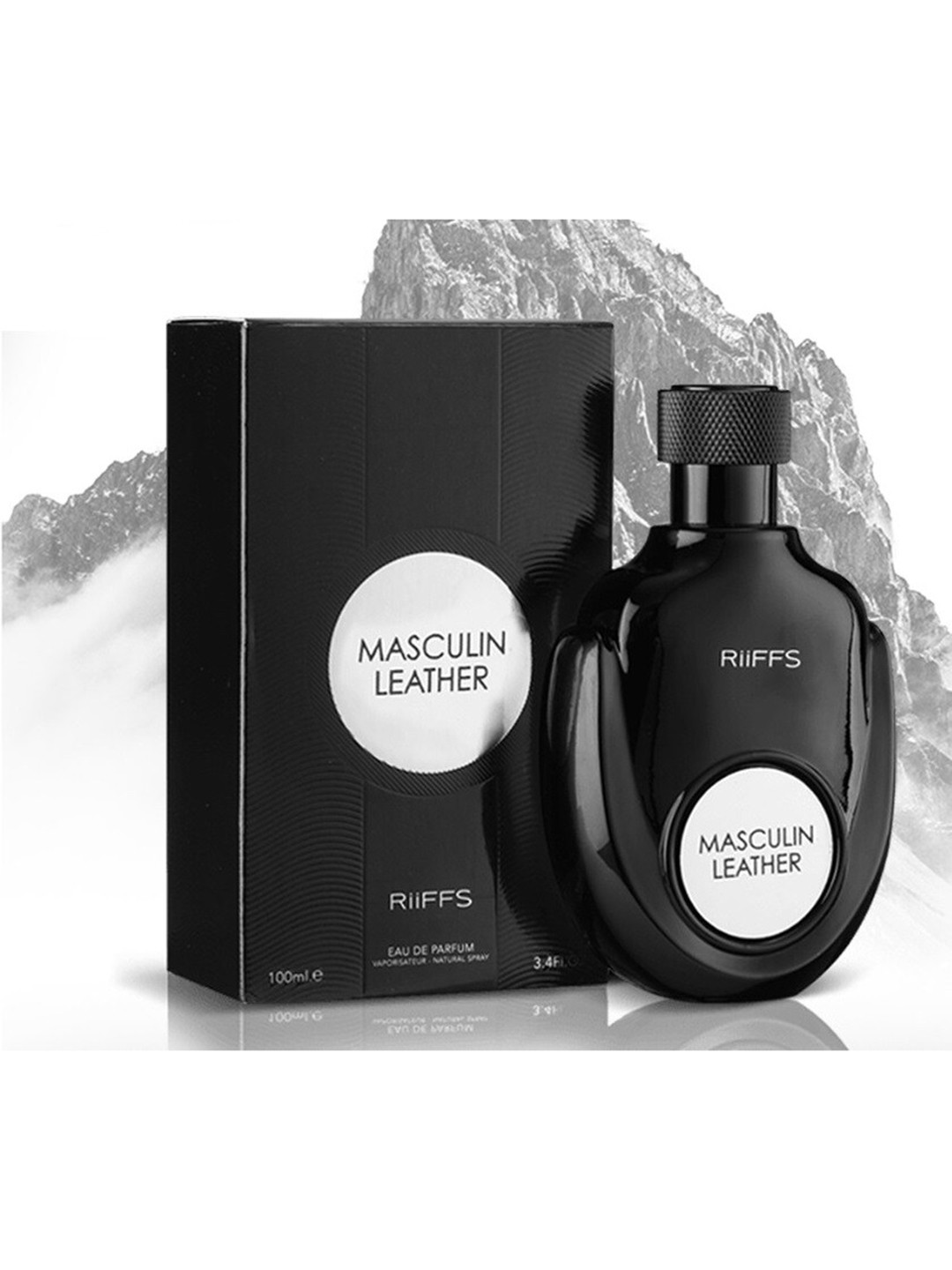 RIIFFS Men Cruelty-Free Masculin Leather Eau De Parfum Natural Spray - 100 ml