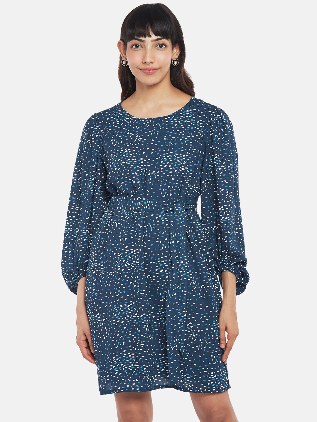 Annabelle by Pantaloons Navy Blue Formal Dress