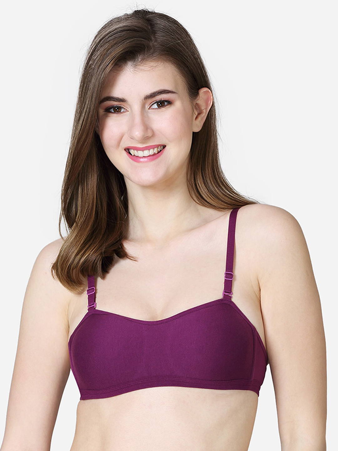 VStar Women Violet Solid Bra SHE-PLUM-