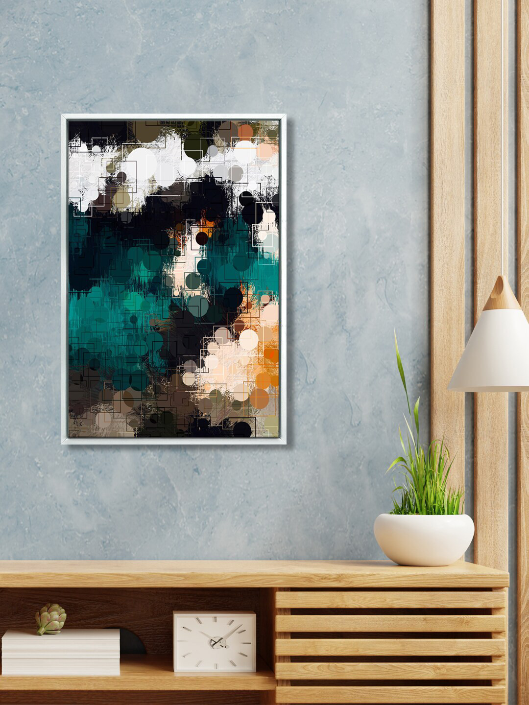 999Store Abstract Geometric Canvas Wall Rectangle Paintings Wall Art - 24 x 16In