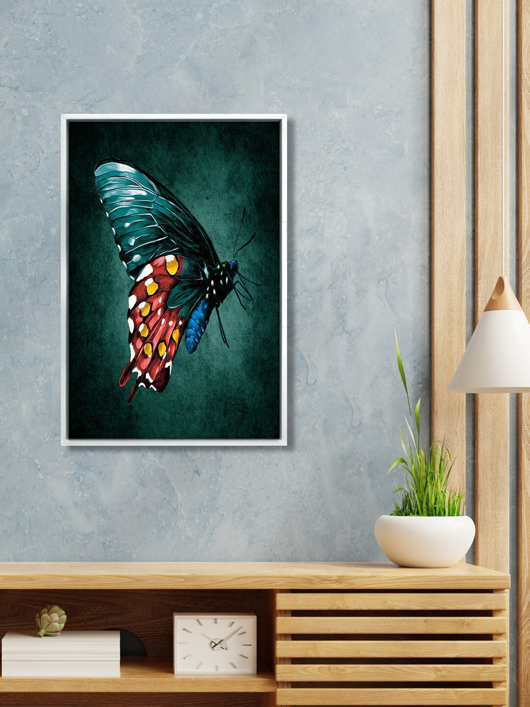 999Store Butterfly Canvas Wall Rectangle Paintings Wall Art - 24 x 16In