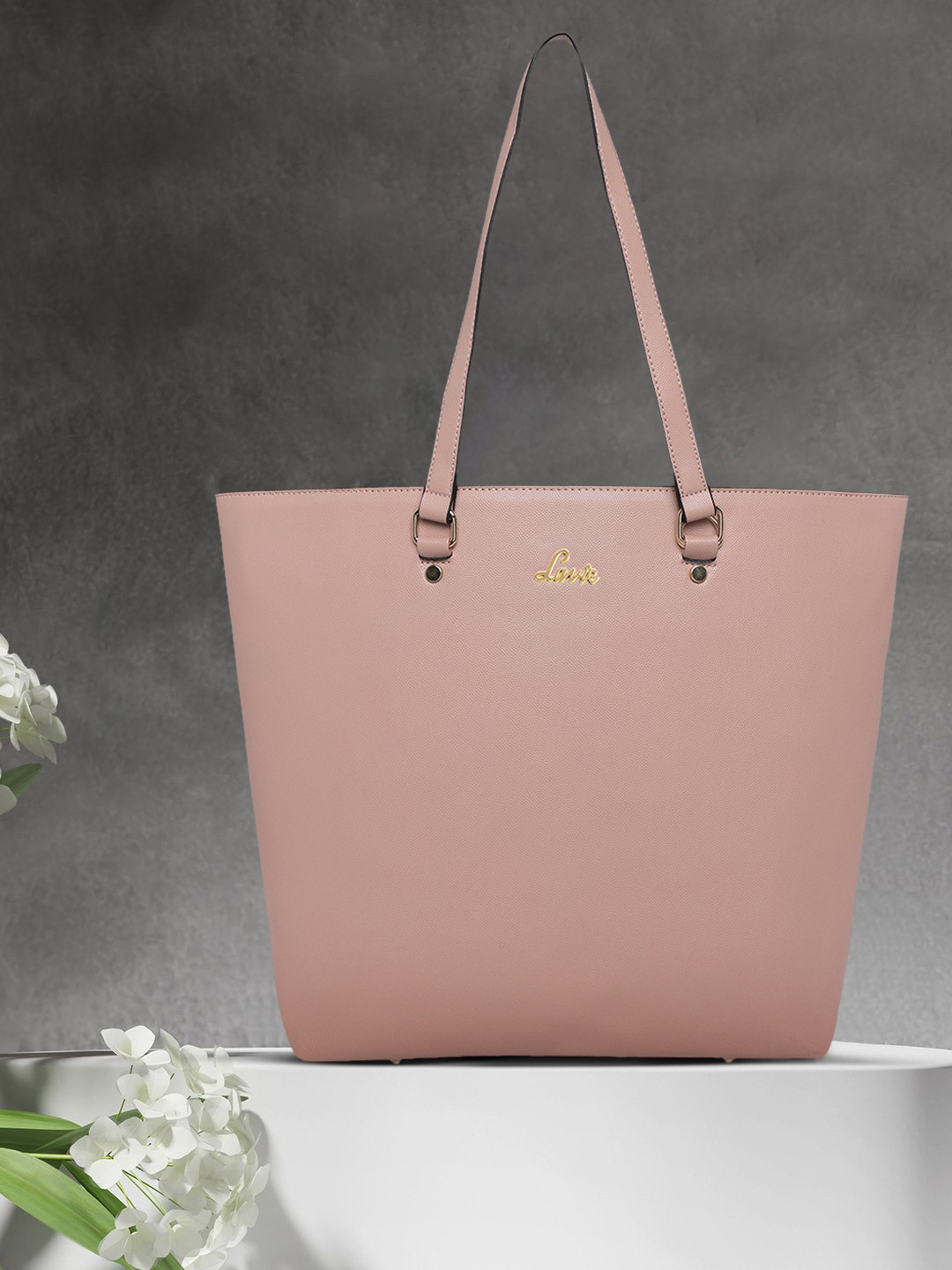 Lavie Nallon Pink Structured Shoulder Bag