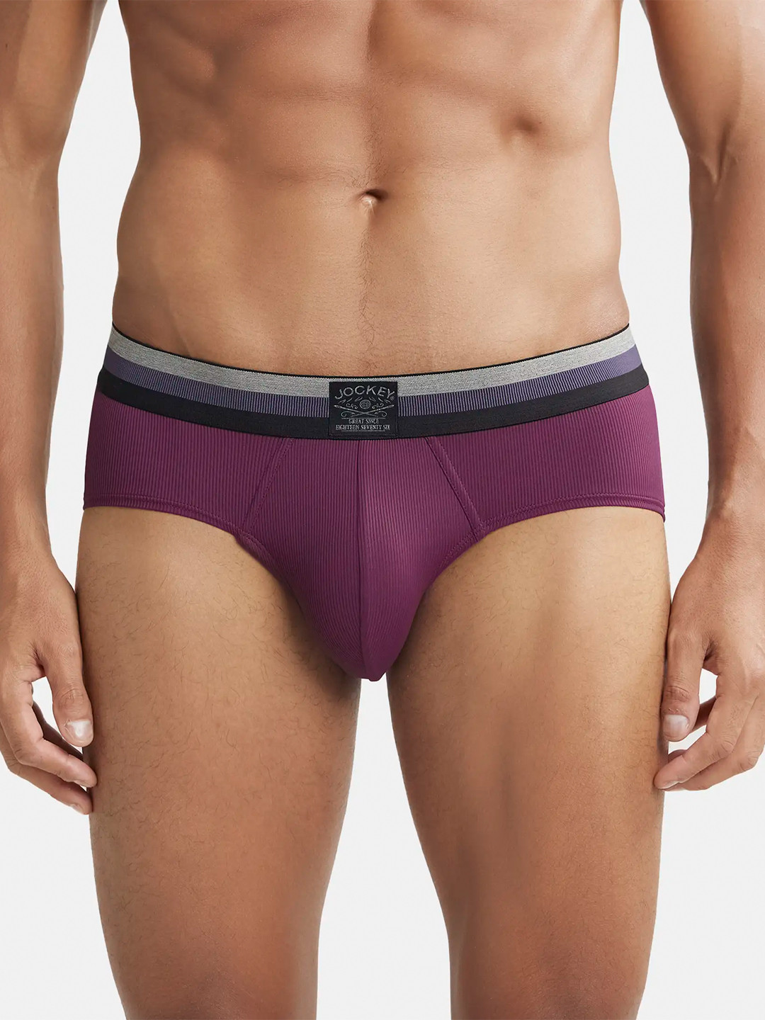 Jockey Microfiber Stretch Solid Brief with StayDry Treatment-HG13