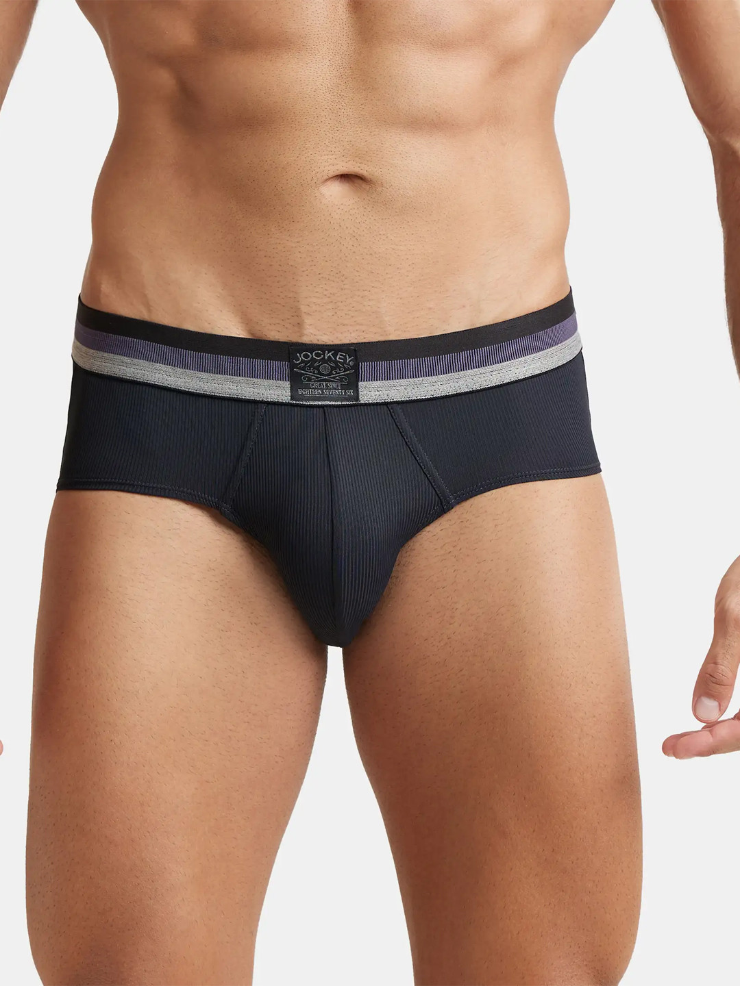 Jockey Microfiber Stretch Solid Brief with StayDry Treatment-HG13