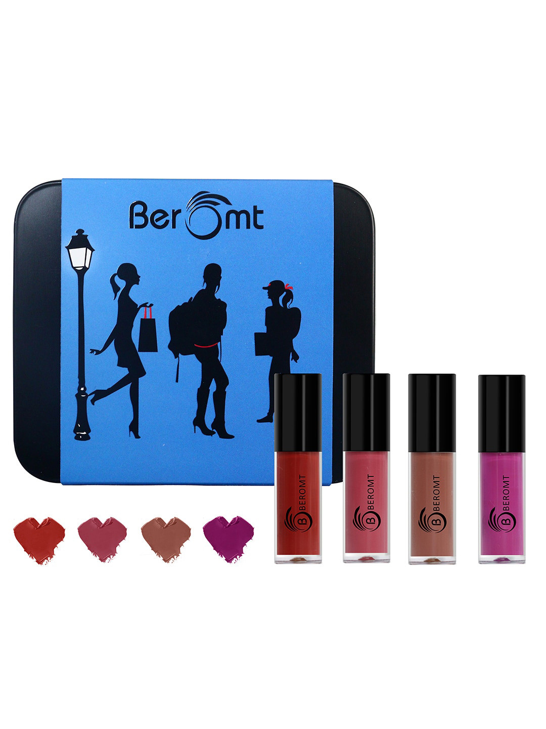 BEROMT Set of 4 Casual Matte Mini Lipsticks - 6.4ml
