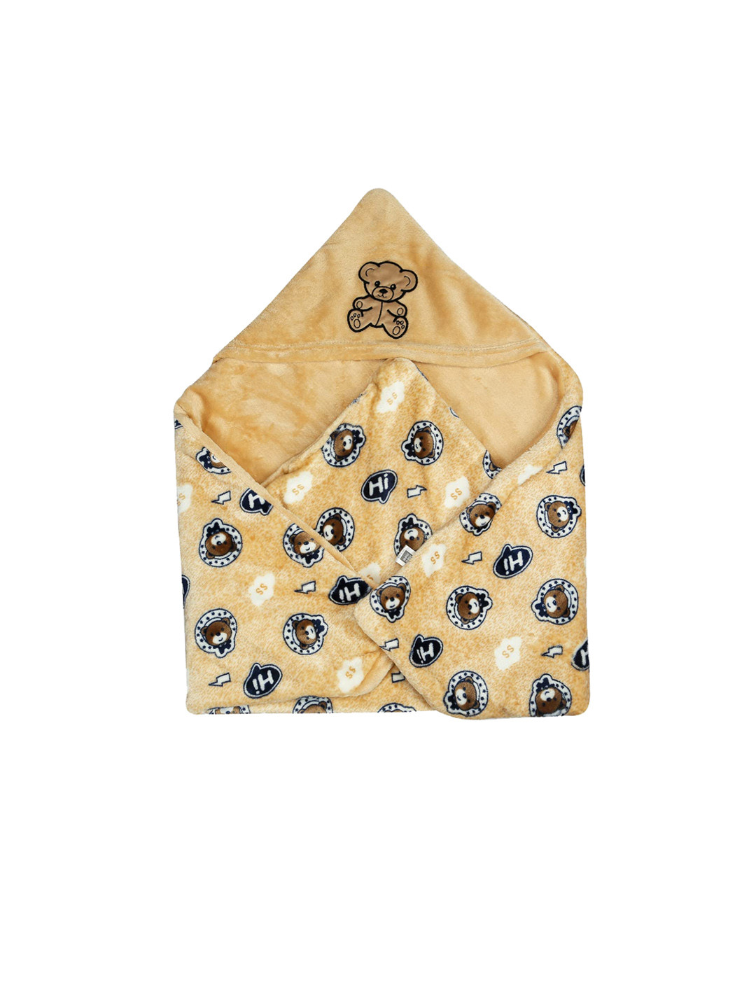 MeeMee Cream-Coloured Hooded Wrapper