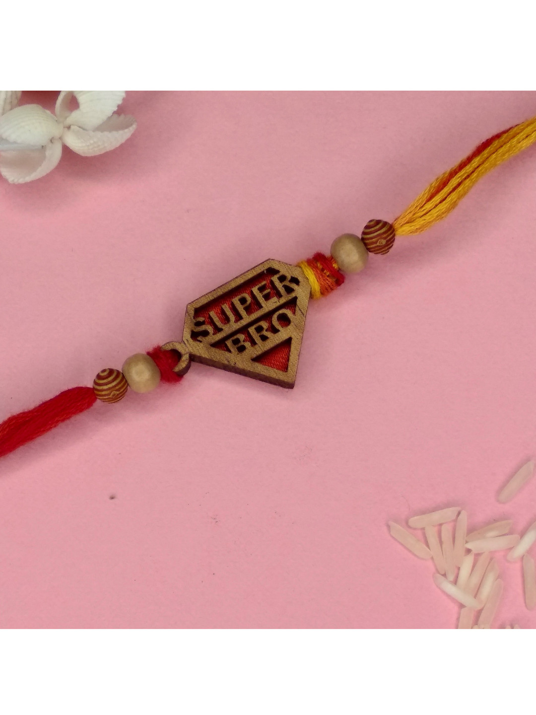 CRAYTON Men Red & Brown Super Bro Rakhi