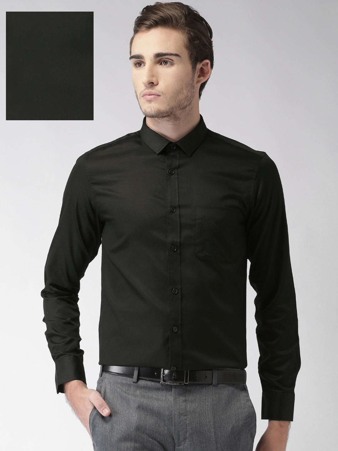 formal long sleeve polo