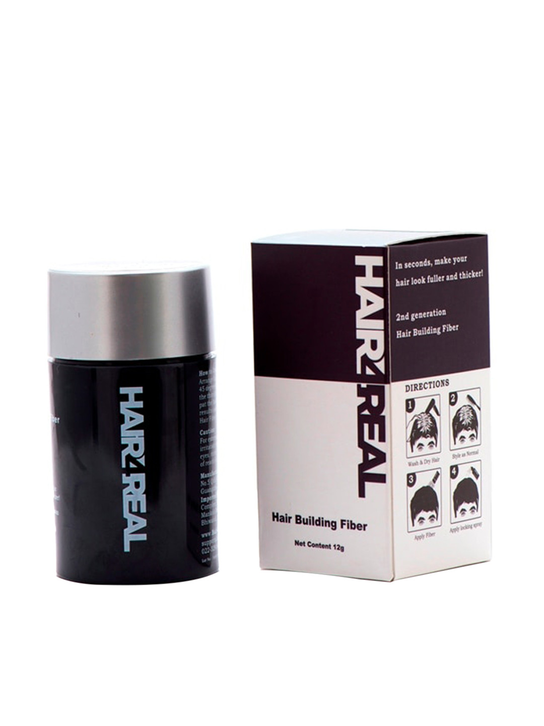 HAIR4REAL Hair Buidling Hair Fiber Black - 12g