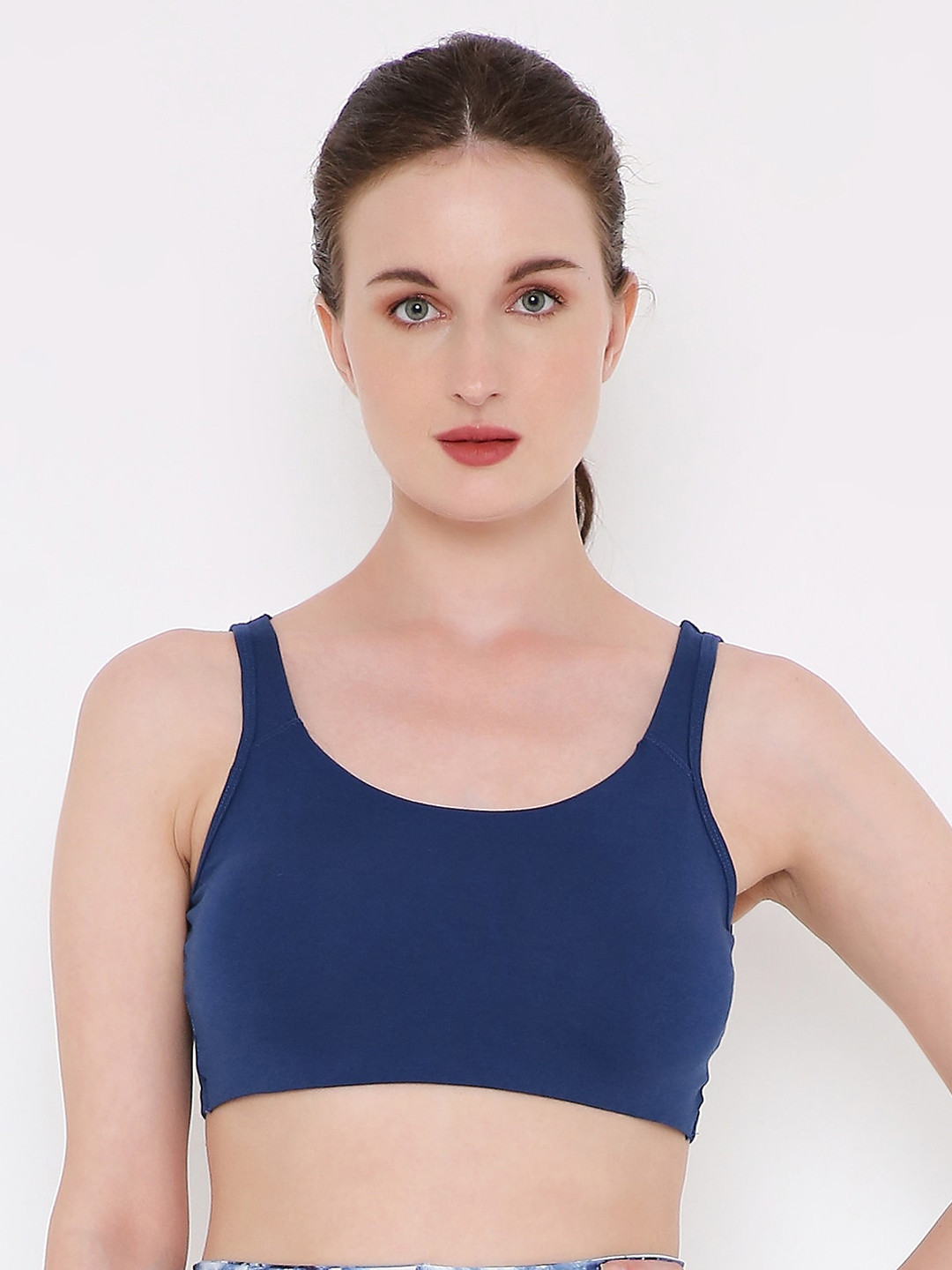 Berrys Intimatess Navy Blue Solid Non Padded Full Coverage Beginners Bra